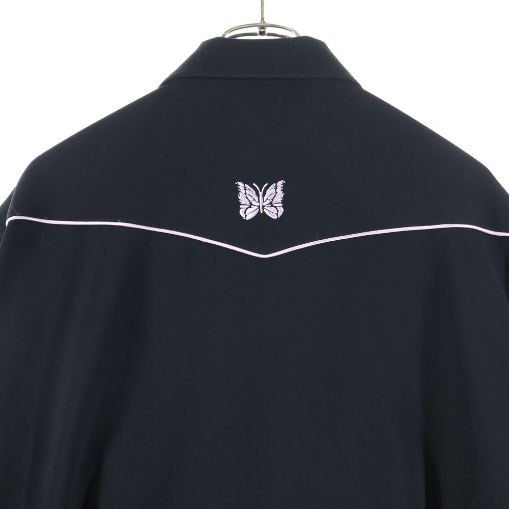 Needles(ニードルス) Western Jacket ロゴ刺繍ウエスタンジャケット ブラック/ピンク KP122