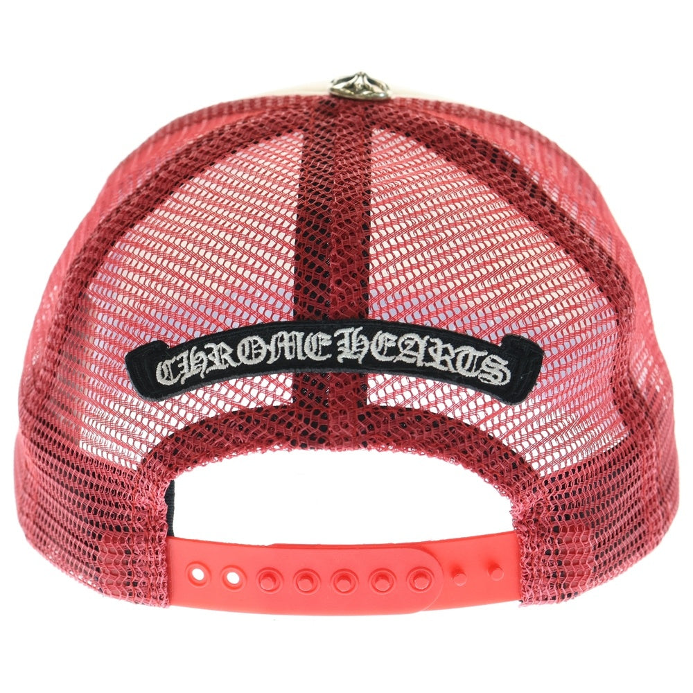 CHROME HEARTS(クロムハーツ) カモセメタリークロス メッシュ トラッカーキャップ レッド
