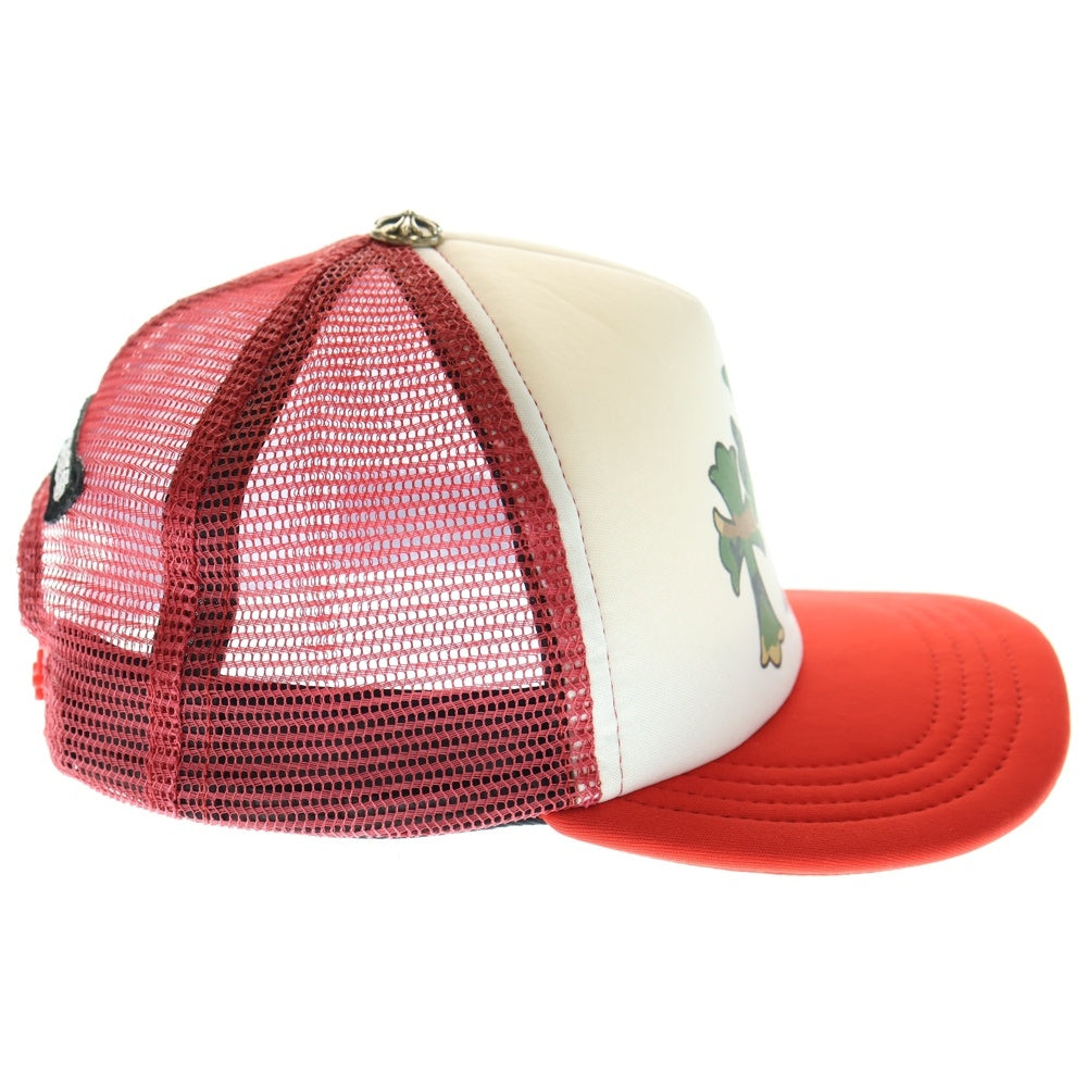 CHROME HEARTS(クロムハーツ) カモセメタリークロス メッシュ トラッカーキャップ レッド