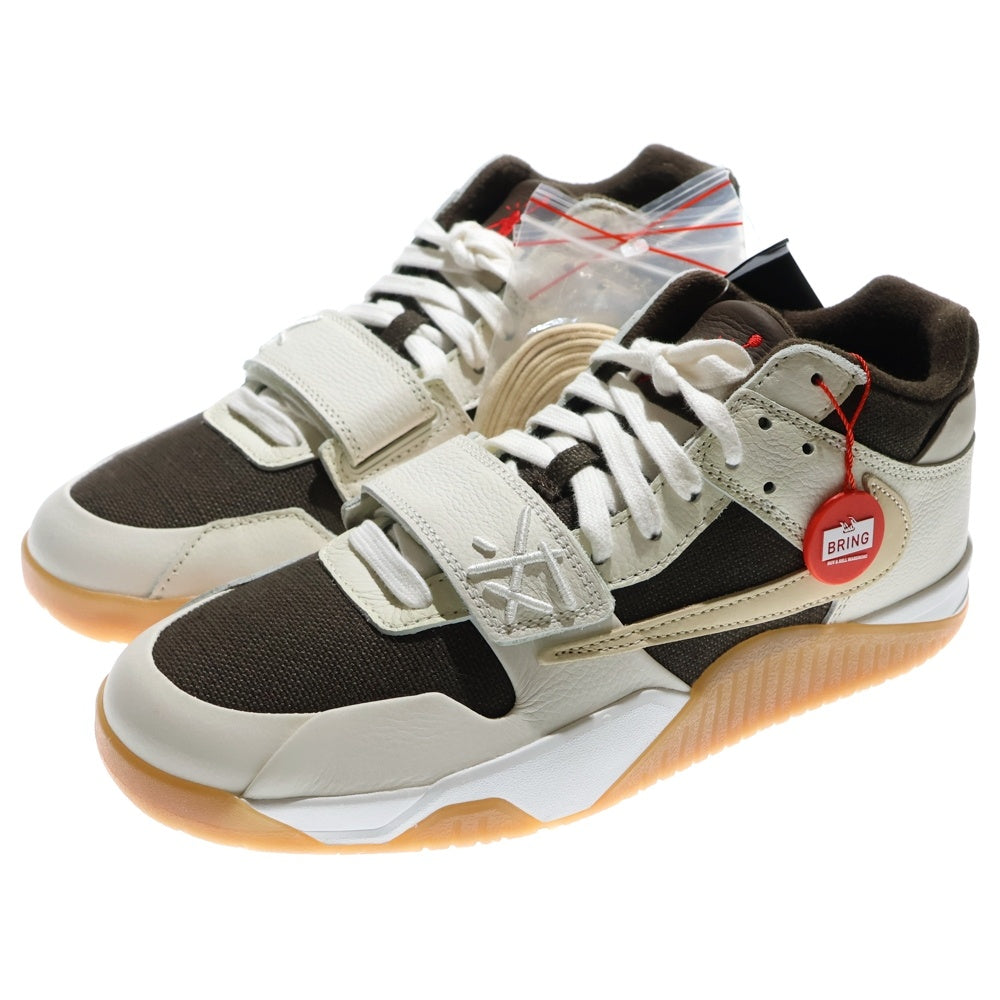 NIKE(ナイキ) ×TRAVIS SCOTT JORDAN JUMPMAN JACK FZ8117‐100 トラヴィススコット ジョーダン ジャンプマン ローカットスニーカー ホワイト/ブラウン US10.5/28.5cm