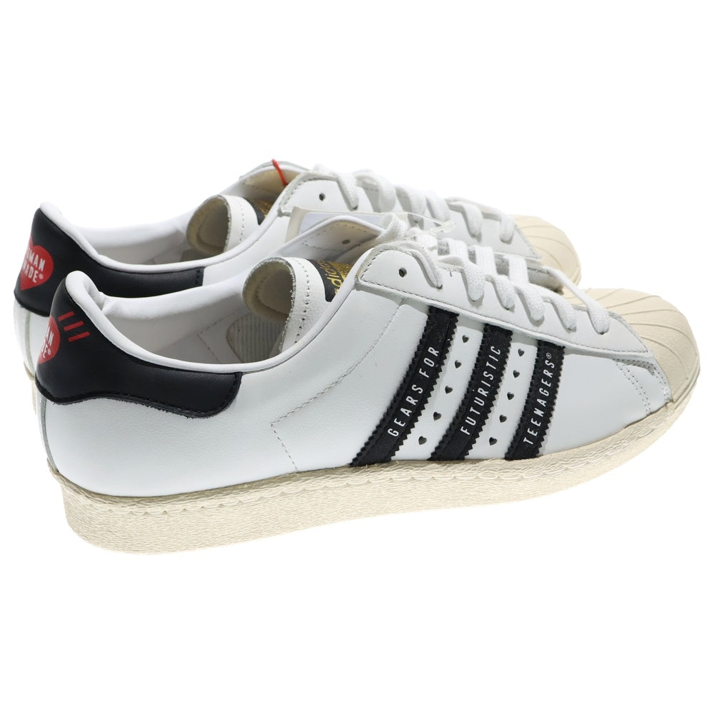 adidas(アディダス) ×HUMAN MADE Superstar 80s FY0728 ヒューマンメイド スーパースター ローカットスニーカー ホワイト/ブラック US10/28cm