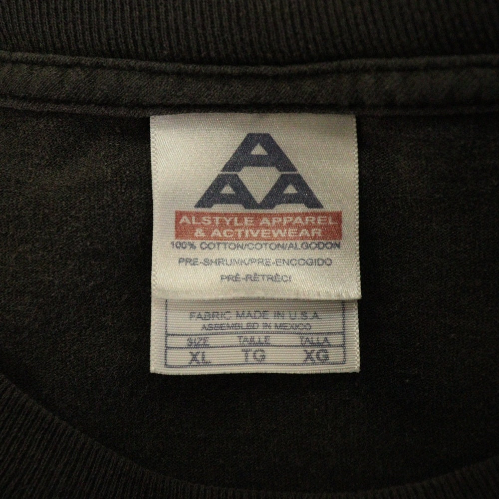 VINTAGE(ヴィンテージ) 00's PUSHEAD Chaser Hand Of Skull ALSTYLE パスヘッド ハンドスカル フロントプリント 半袖Tシャツ カットソー ブラック