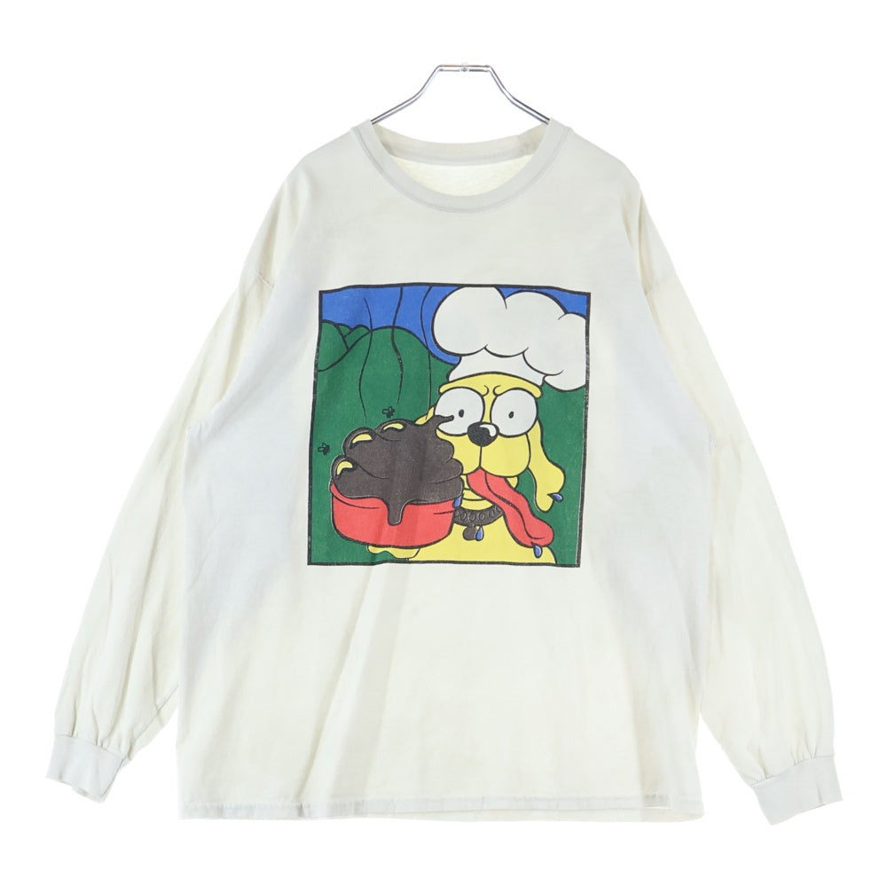 VINTAGE(ヴィンテージ) 90's GREEN DAY DOOKIE BY HELTER SKELTER L/S BOOTLEG グリーンデイ ドゥーキー ブート プリント長袖Tシャツ カットソー ホワイト ※タグ欠損