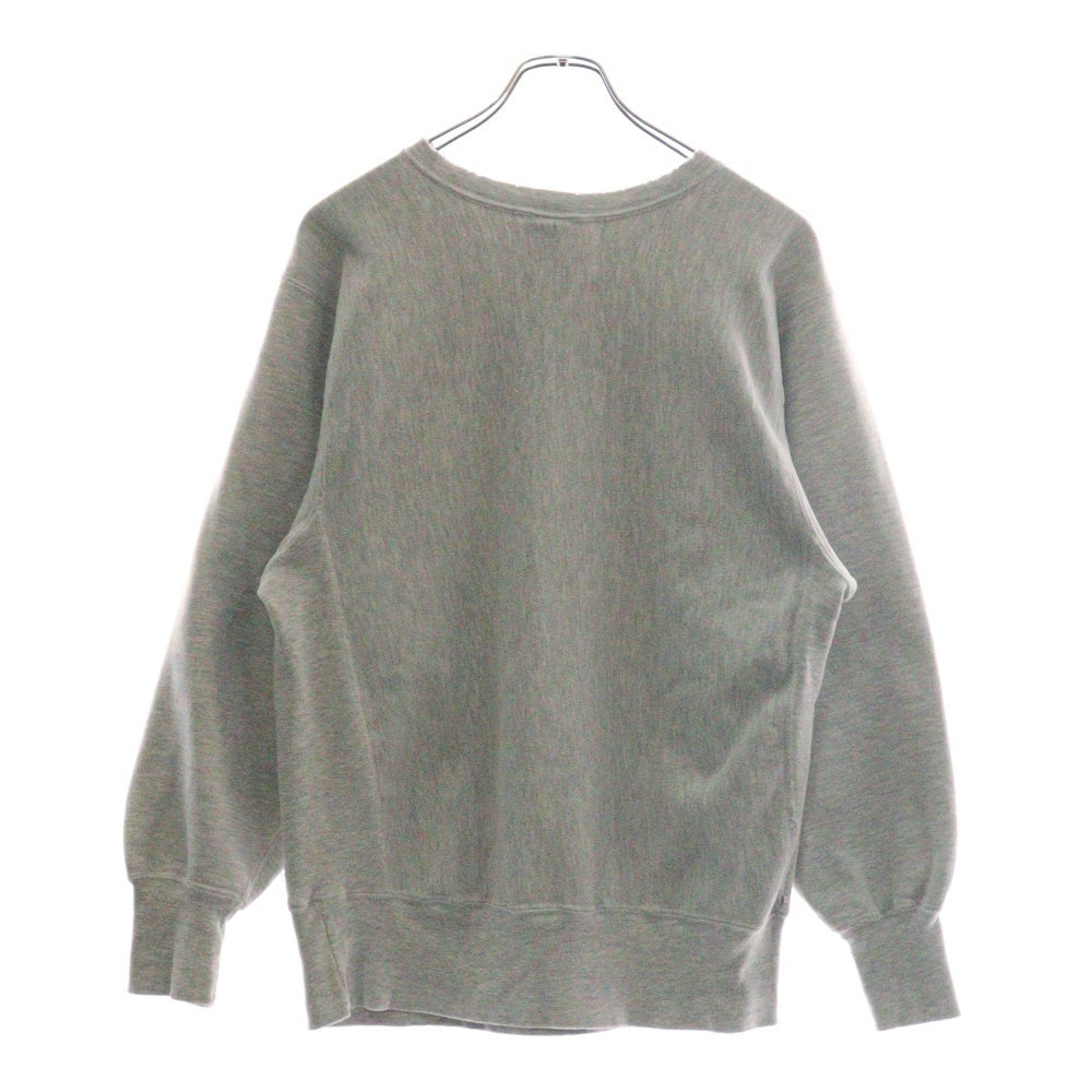CHAMPION(チャンピオン) 90's Reverse Weave WISCONSIN ATH DEPT リバースウィーブ 刺繍タグ前期 三段染み込みプリント スウェットクルーネック トレーナー グレー