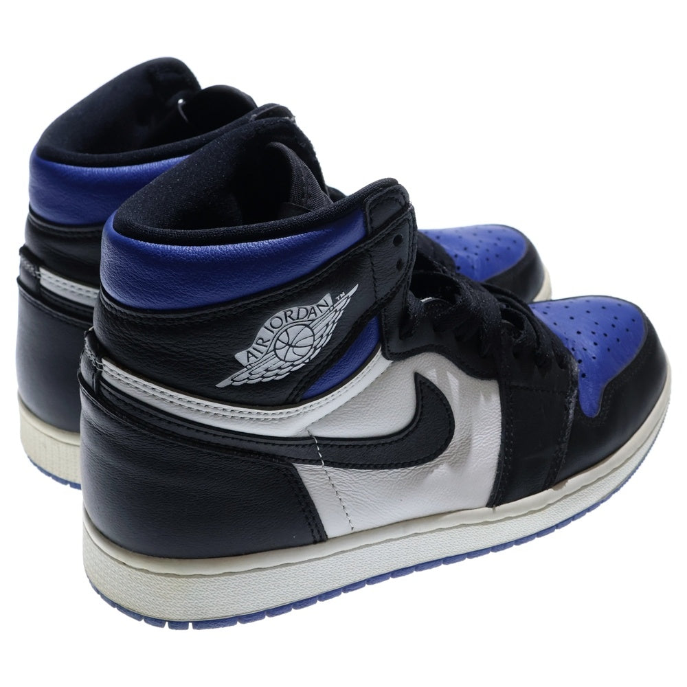 NIKE(ナイキ) AIR JORDAN 1 RETRO HIGH OG ROYAL TOE 555088-041 エア ジョーダン 1 レトロ ロイヤル トゥ ハイカットスニーカー ブルー/ブラック/ホワイト US9/27cm