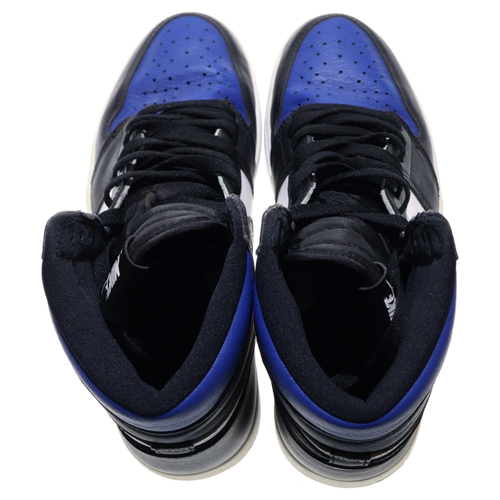 NIKE(ナイキ) AIR JORDAN 1 RETRO HIGH OG ROYAL TOE 555088-041 エア ジョーダン 1 レトロ ロイヤル トゥ ハイカットスニーカー ブルー/ブラック/ホワイト US9/27cm