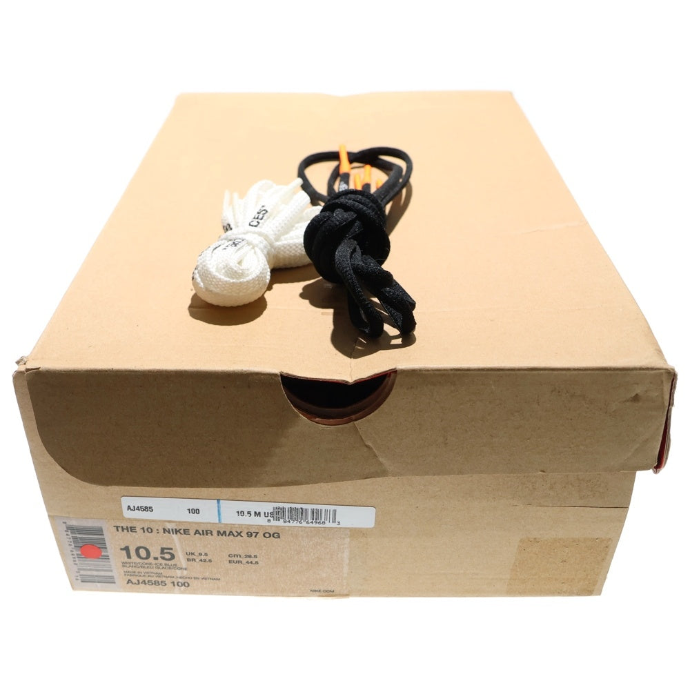 NIKE(ナイキ) ×OFF WHITE AIR MAX 97 THE TEN AJ4585-100 オフホワイト エアマックス97 ザテン ローカットスニーカー ホワイト US10.5/28.5cm