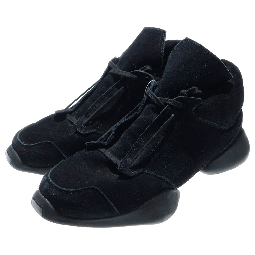 Rick Owens(リックオウエンス) ×ADIDAS TECH RUNNER アディダス テックランナー スエード切り替えローカットスニーカー ブラック S74569 US8.5/26.5cm