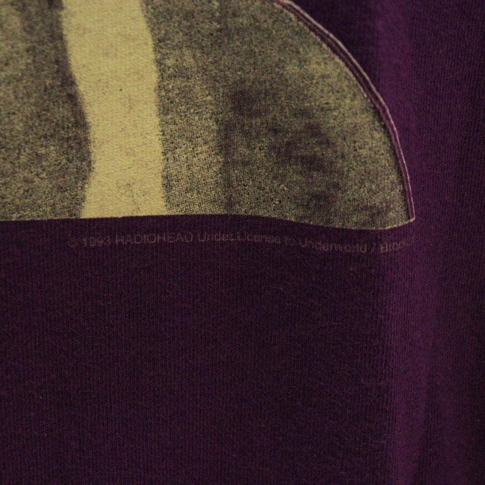 VINTAGE(ヴィンテージ) 90's radiohead 1993 pablo HONEY TOUR ANVIL レディオヘッド パブロハニーツアー 両面プリント半袖Tシャツ カットソー パープル