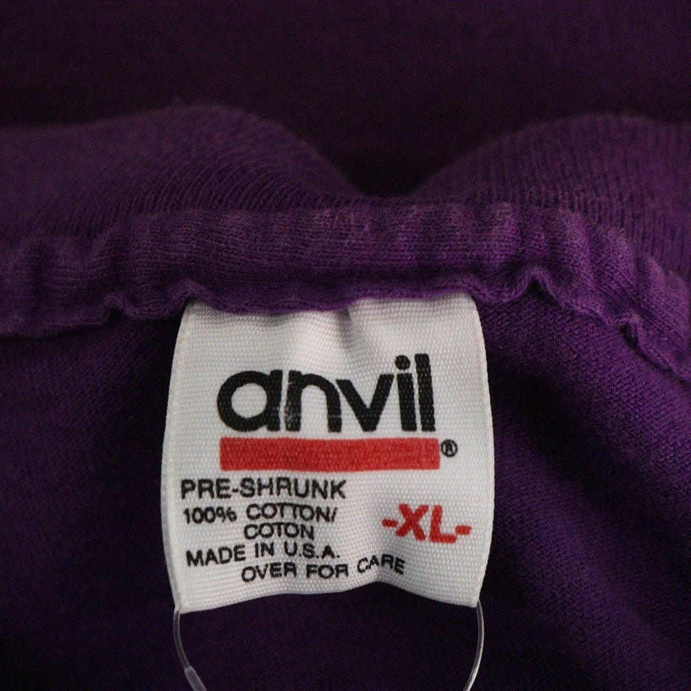 VINTAGE(ヴィンテージ) 90's radiohead 1993 pablo HONEY TOUR ANVIL レディオヘッド パブロハニーツアー 両面プリント半袖Tシャツ カットソー パープル