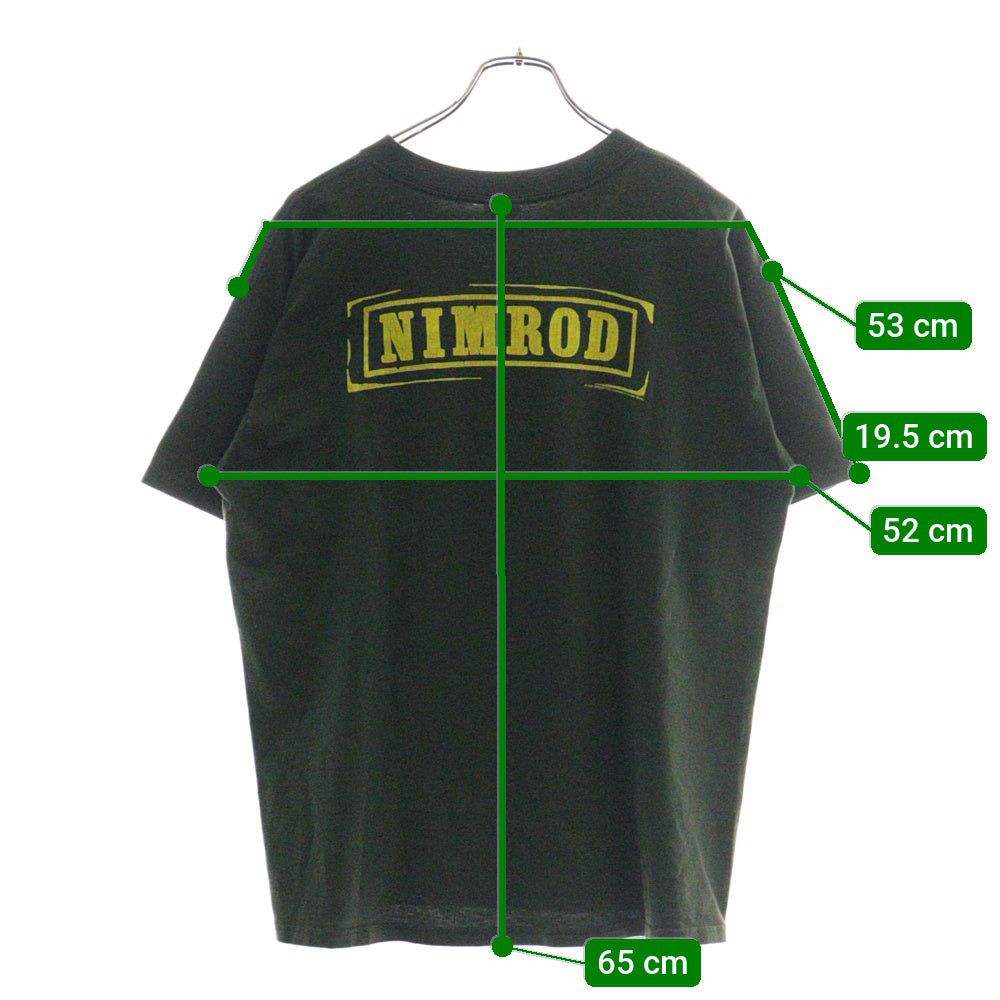 VINTAGE(ヴィンテージ) 00's GREEN DAY NIMROD ANVIL グリーンデイ ニムロッド 両面プリント半袖Tシャツ カットソー カーキ