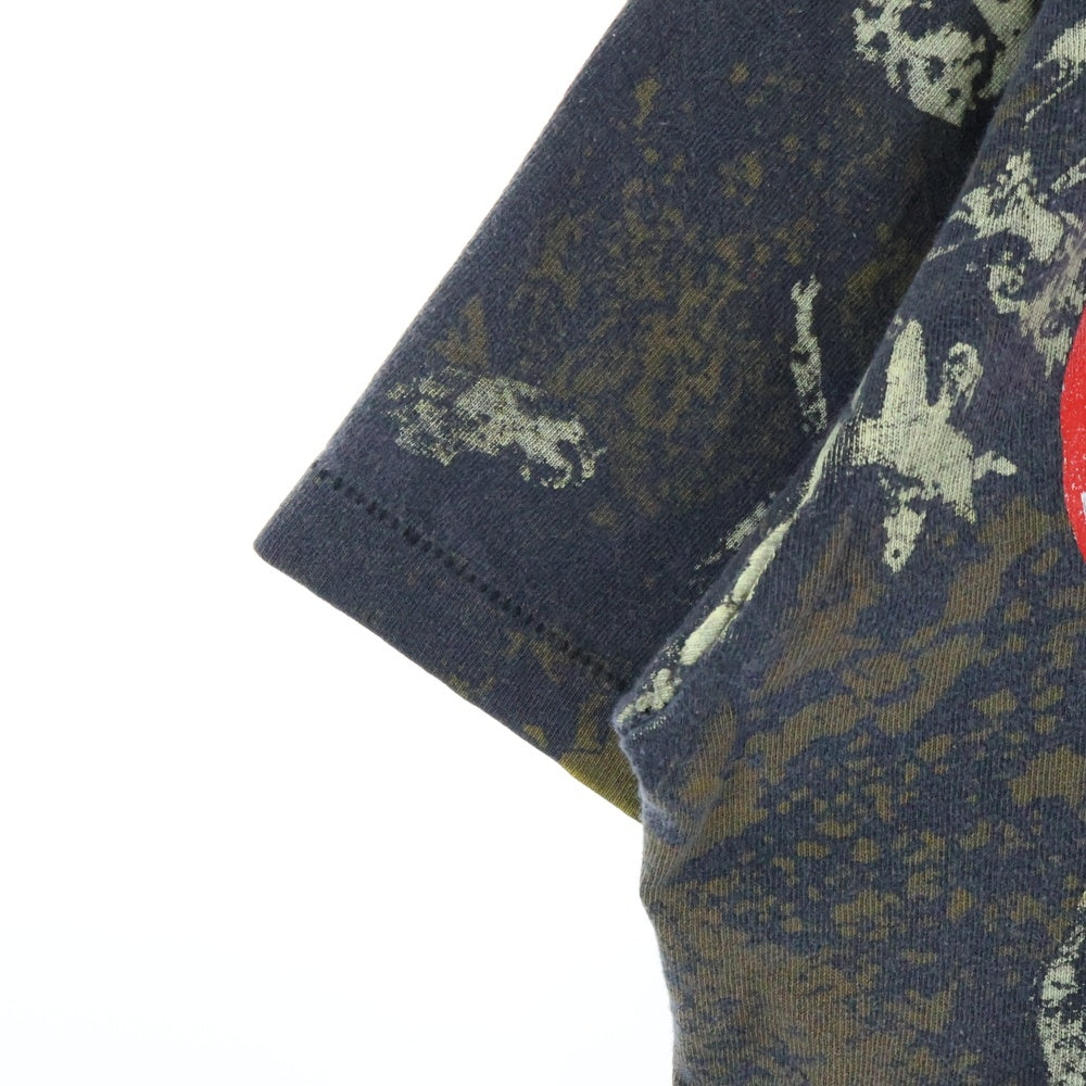 VINTAGE(ヴィンテージ) 90's GUNS N' ROSES DUST N' BONES WILD OATS ガンズアンドローゼス オーバープリント 半袖Tシャツ カットソー グレー