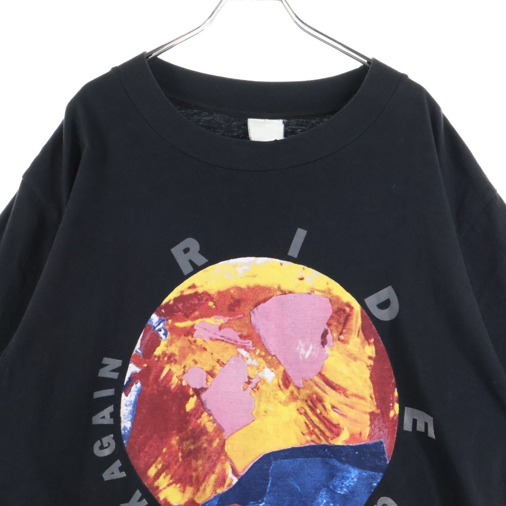 VINTAGE(ヴィンテージ) 90's RIDE GOING BLANK AGAIN ライド ゴーイングブランクアゲイン 両面プリント半袖Tシャツ カットソー ブラック