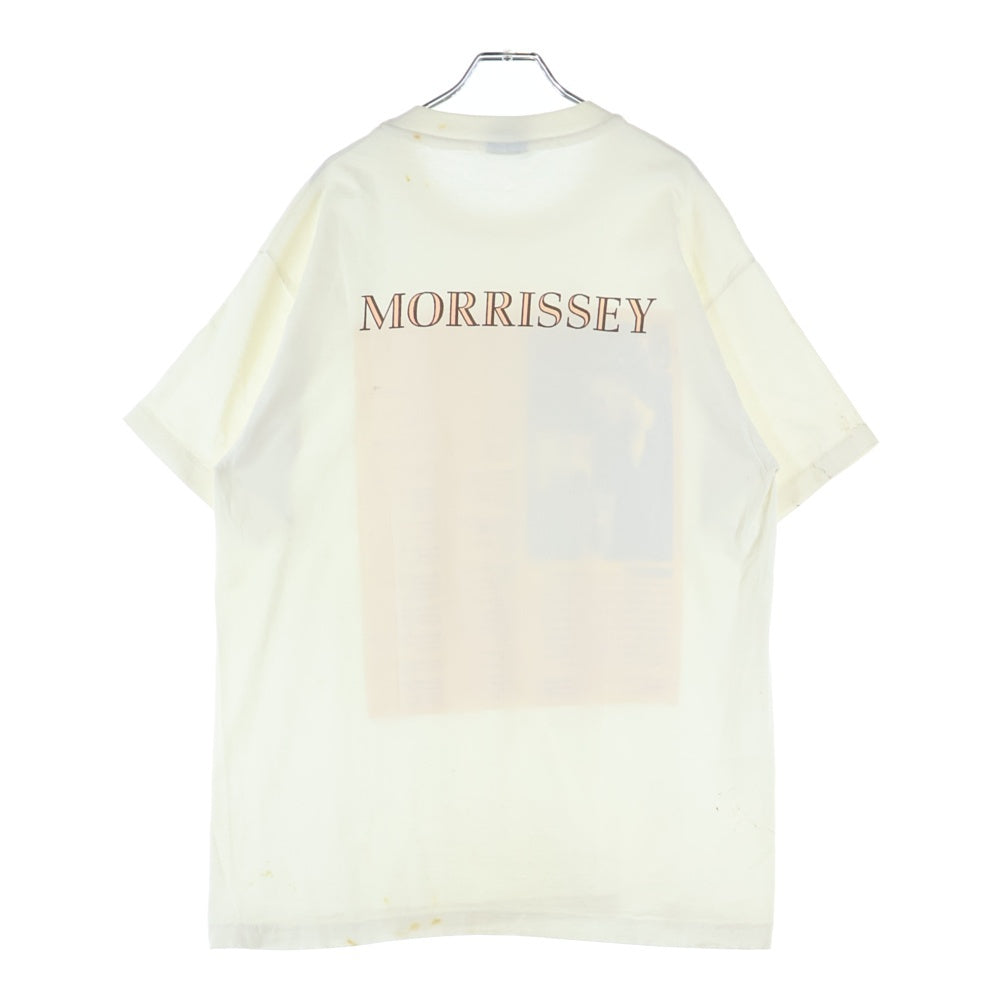 VINTAGE(ヴィンテージ) 90's Morrissey Newspaper GIANT モリッシー ニュースペーパー 両面プリント半袖Tシャツ カットソー ホワイト