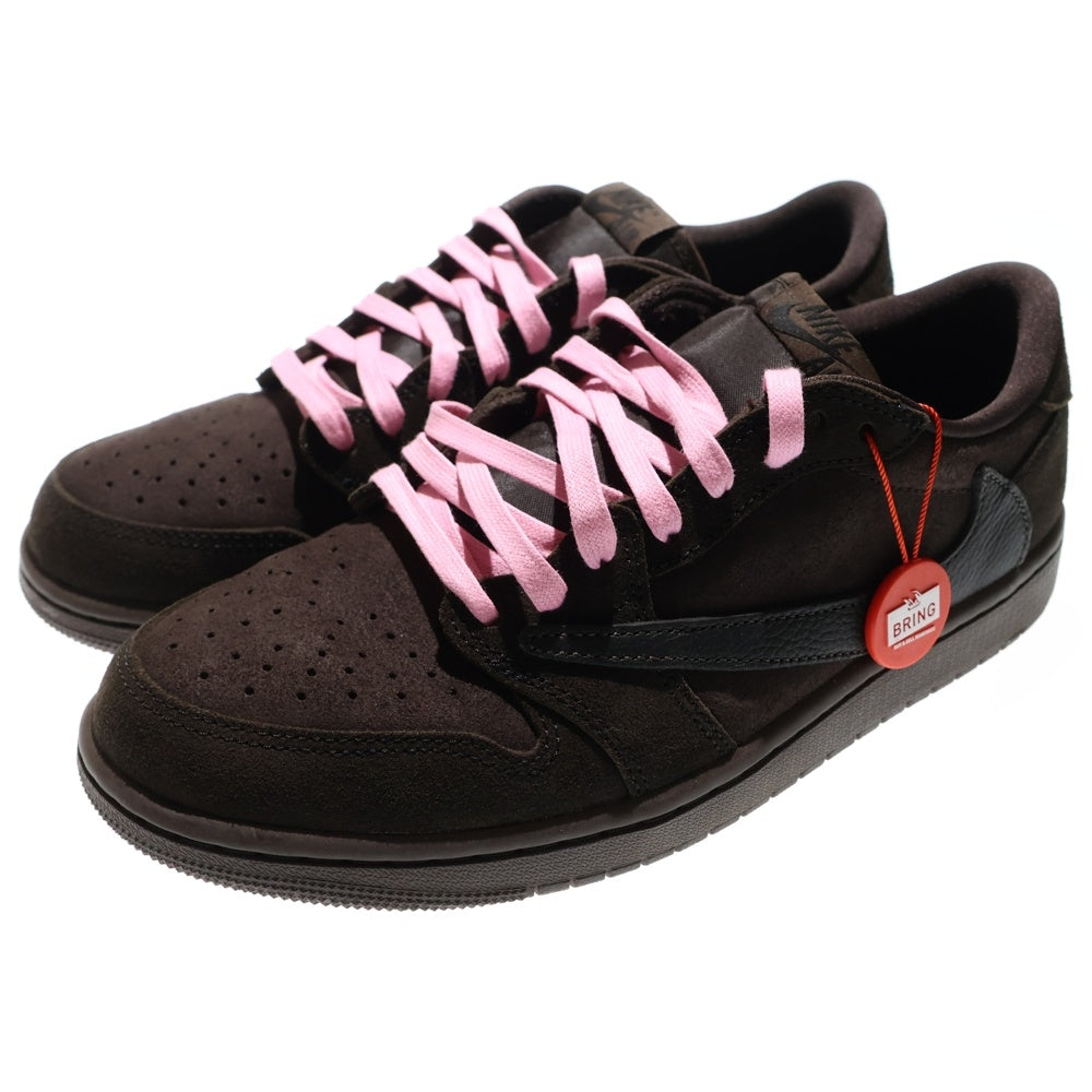 NIKE(ナイキ) ×TRAVIS SCOTT AIR JORDAN 1 LOW OG SP VELVET BROWN AND DARK MOCHA DM7866-202 トラヴィススコット エアジョーダン1 ローカットスニーカー US9/27cm