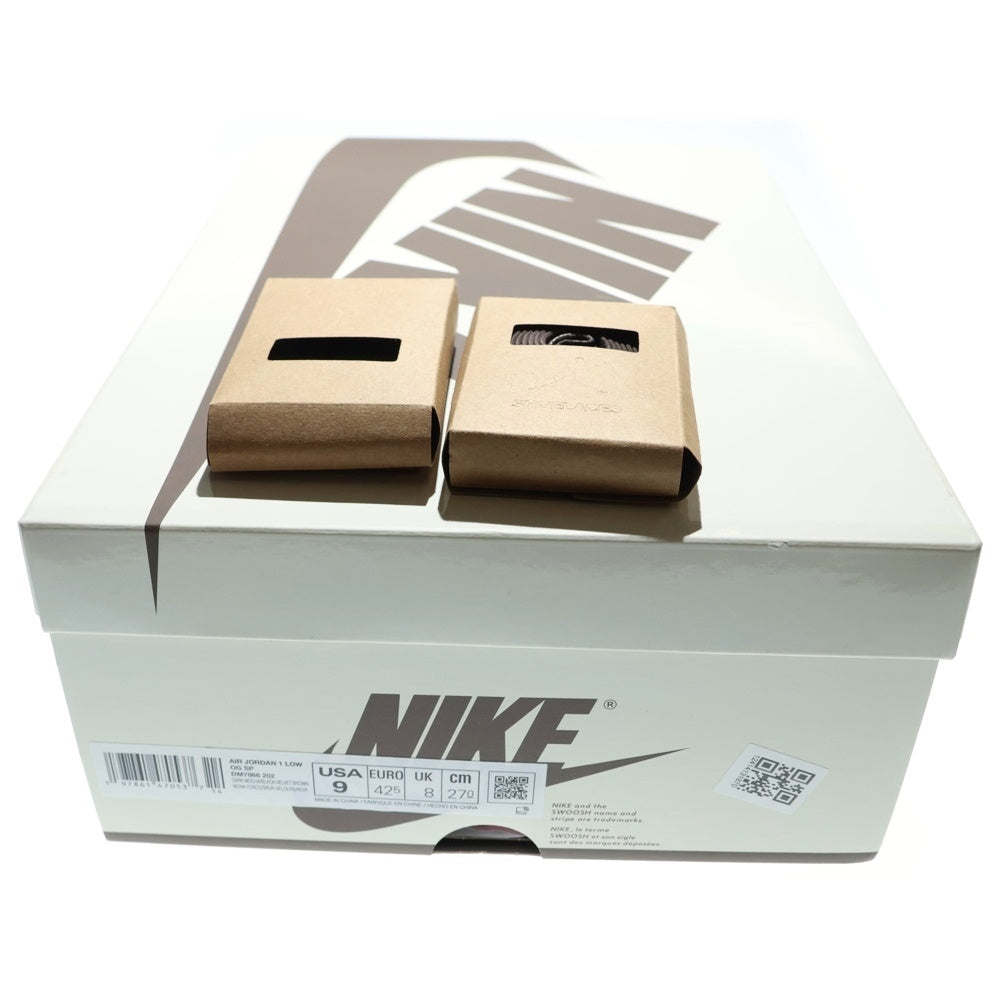 NIKE(ナイキ) ×TRAVIS SCOTT AIR JORDAN 1 LOW OG SP VELVET BROWN AND DARK MOCHA DM7866-202 トラヴィススコット エアジョーダン1 ローカットスニーカー US9/27cm