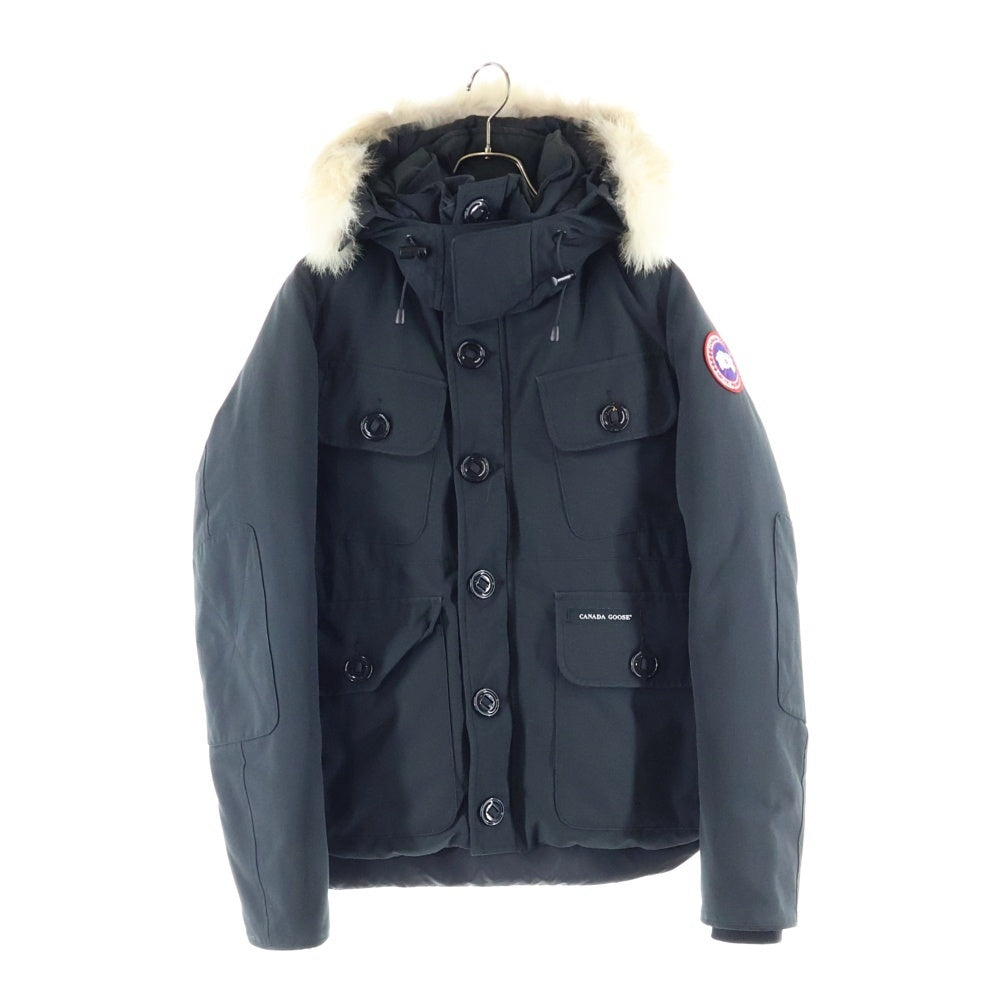 CANADA GOOSE(カナダグース) RUSSELL ラッセル ファーフーデッド ナイロン ダウンジャケット ブラック 2301JM