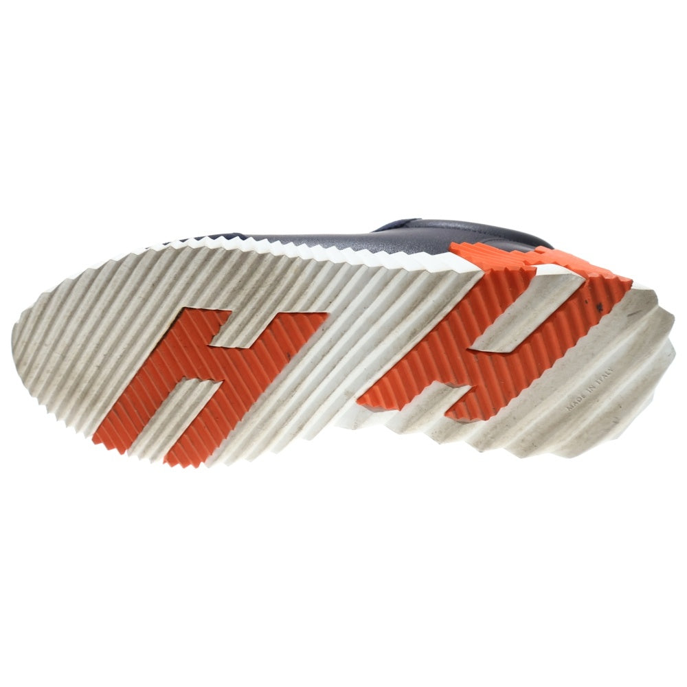 HERMES(エルメス) バウンシング レザー ローカットスニーカー シューズ ネイビー/オレンジ
