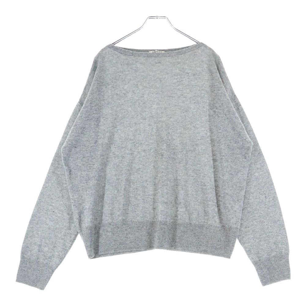 AURALEE(オーラリー) 25SS SUPER FINE CASHMERE SILK KNIT BOAT NECK セーター カシミヤ A25SP03SC グレー