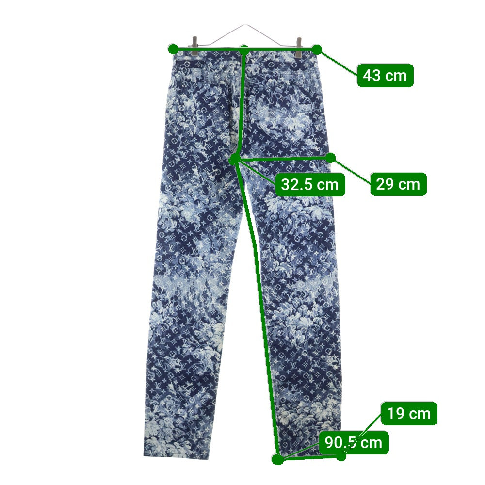 LOUIS VUITTON(ルイヴィトン) 21SS モノグラム タペストリー デニムパンツ ネイビー RM211M ZMC HKD02W