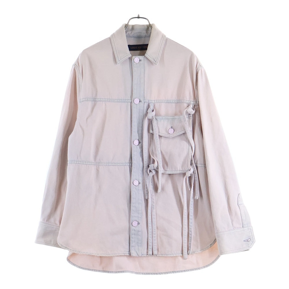 LOUIS VUITTON ルイヴィトン 20SS リムーバルポケット デニムシャツ ピンク RM201 TWY HIS90W LOUIS VUITTON(ルイヴィトン) 20SS リムーバルポケット デニムシャツ