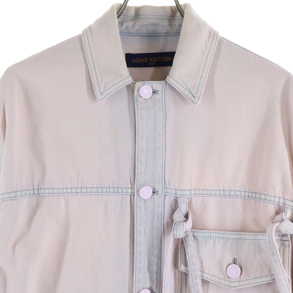 LOUIS VUITTON(ルイヴィトン) 20SS リムーバルポケット デニムシャツ ピンク RM201 TWY HIS90W