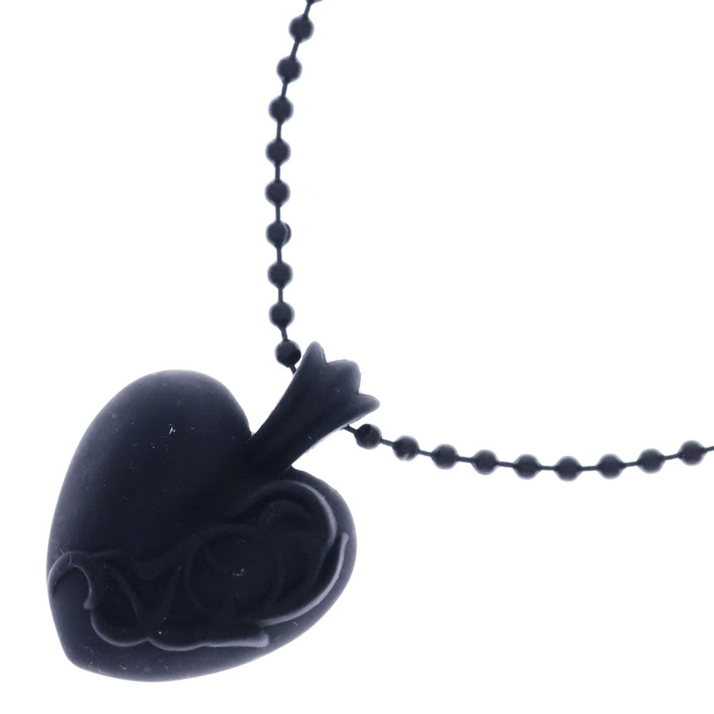 CHROME HEARTS(クロムハーツ) RUBBER HEART ハート ラバーネックレス シリコン ブラック BCA307