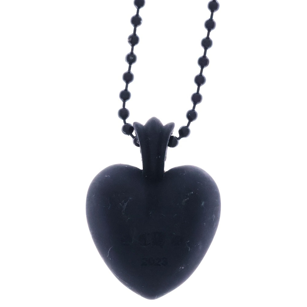 CHROME HEARTS(クロムハーツ) RUBBER HEART ハート ラバーネックレス シリコン ブラック BCA307