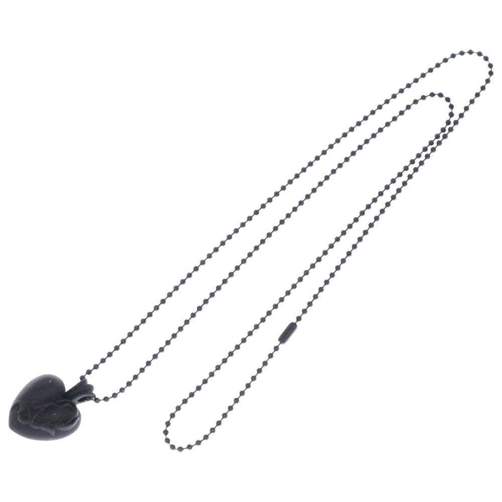 CHROME HEARTS(クロムハーツ) RUBBER HEART ハート ラバーネックレス シリコン ブラック BCA307