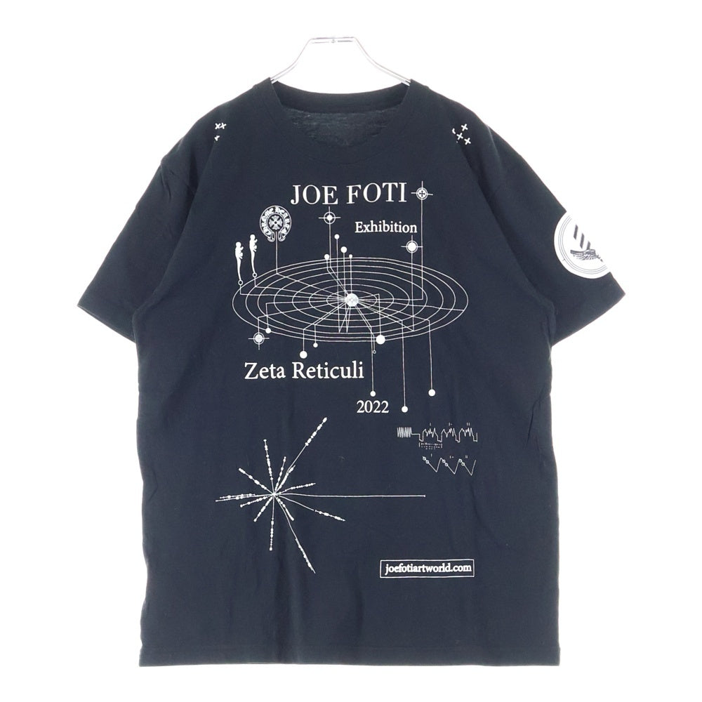 CHROME HEARTS(クロムハーツ) JOE FOTI EXHIBITION T Shirt ジョー フォティ スカル プリント 半袖シャツ カットソー ブラック