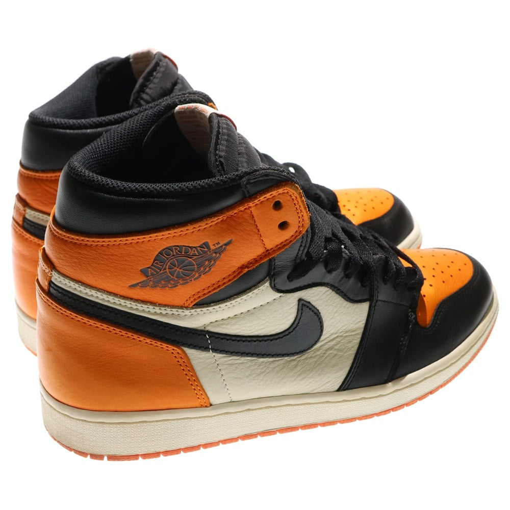 NIKE(ナイキ) AIR JORDAN 1 RETRO HIGH OG 555088-005 エアジョーダン1 シャッタード バックボード ハイカットスニーカー オレンジ/ブラック/ホワイト US12/30cm