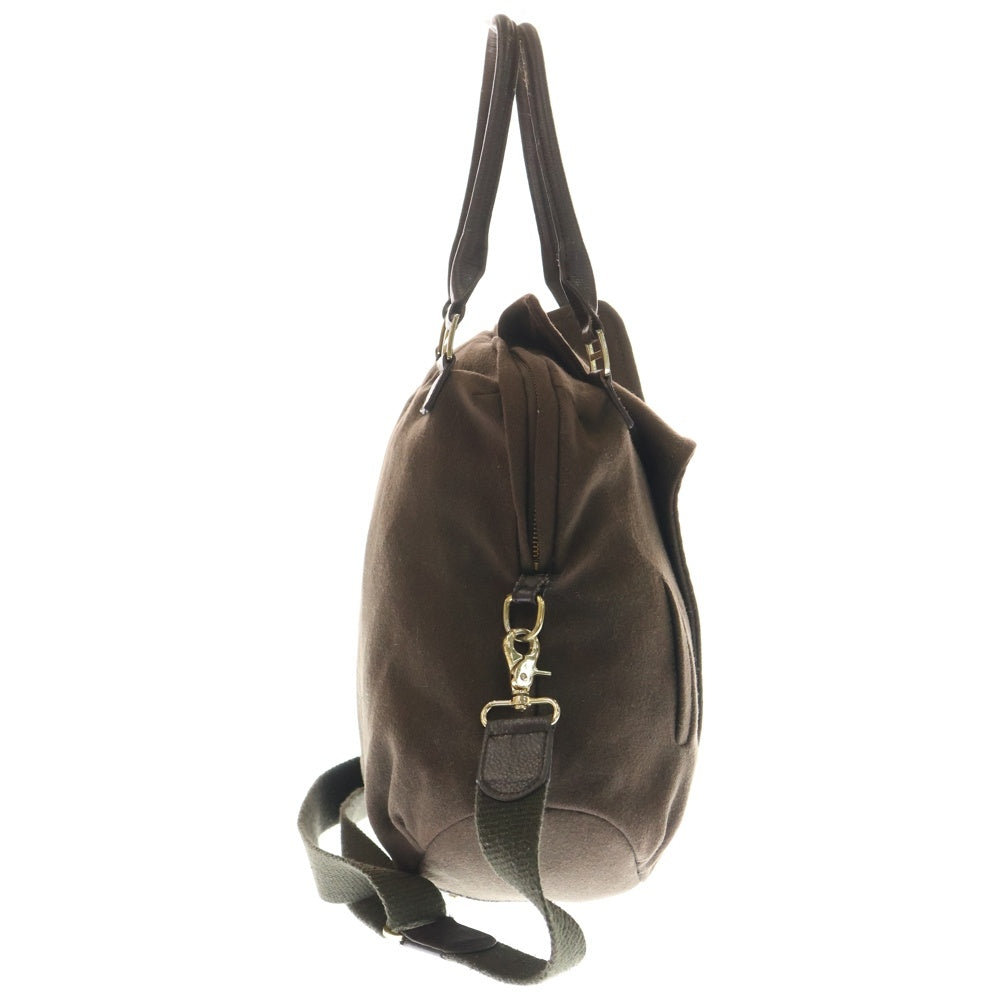 muta(ムータ) 2WAY コート型 トートバッグ ショルダーバッグ ブラウン