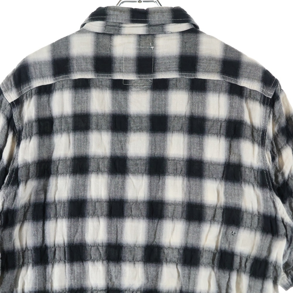 Let it Ride(レットイットライド) チェック柄 半袖シャツ ブラック