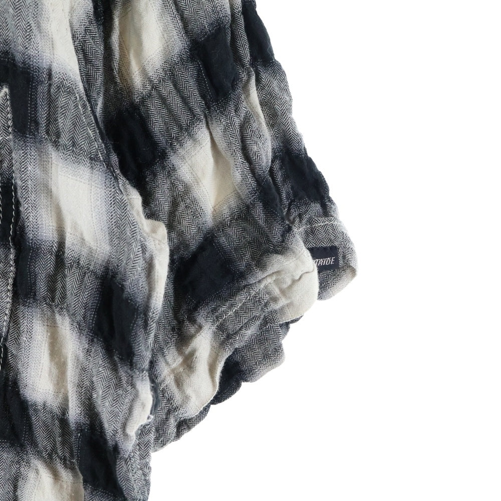 Let it Ride(レットイットライド) チェック柄 半袖シャツ ブラック