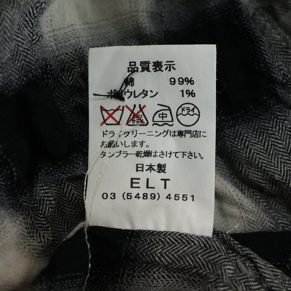 Let it Ride(レットイットライド) チェック柄 半袖シャツ ブラック