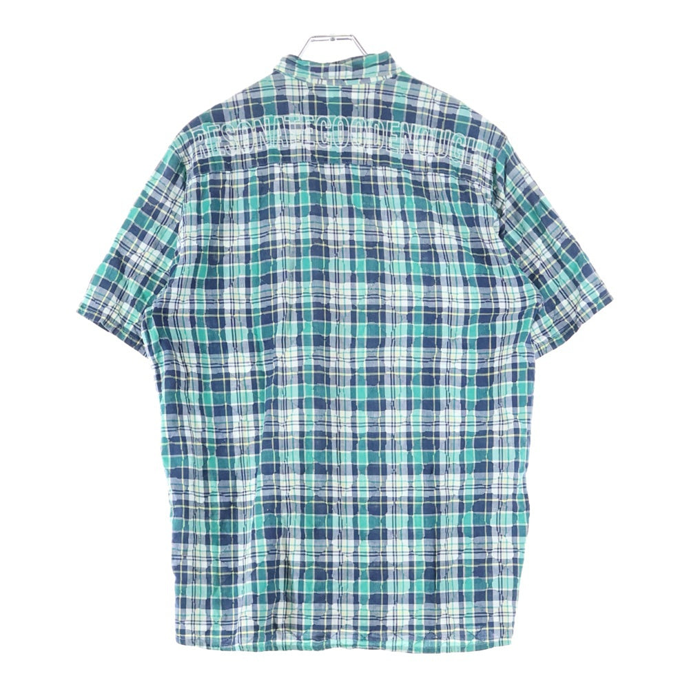 RESONATE GOODENOUGH(リゾネイトグッドイナフ) チェック柄 半袖シャツ グリーン RS-0707