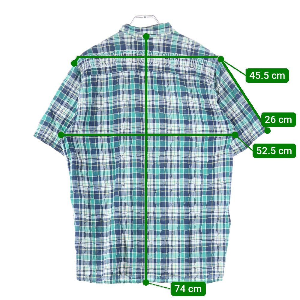 RESONATE GOODENOUGH(リゾネイトグッドイナフ) チェック柄 半袖シャツ グリーン RS-0707