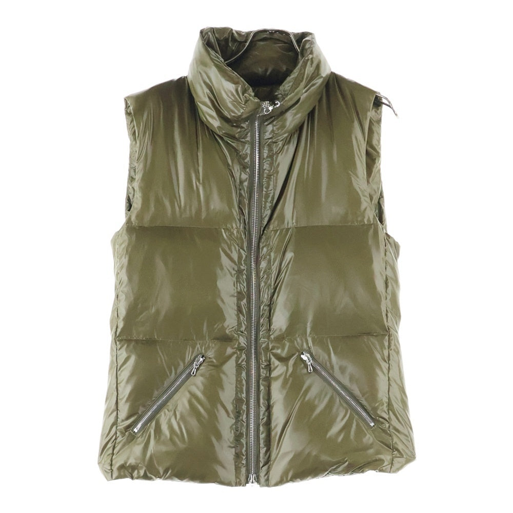 attack the mind 7(アタックザマインドセブン) ナイロン ジップアップ ダウンベスト カーキ