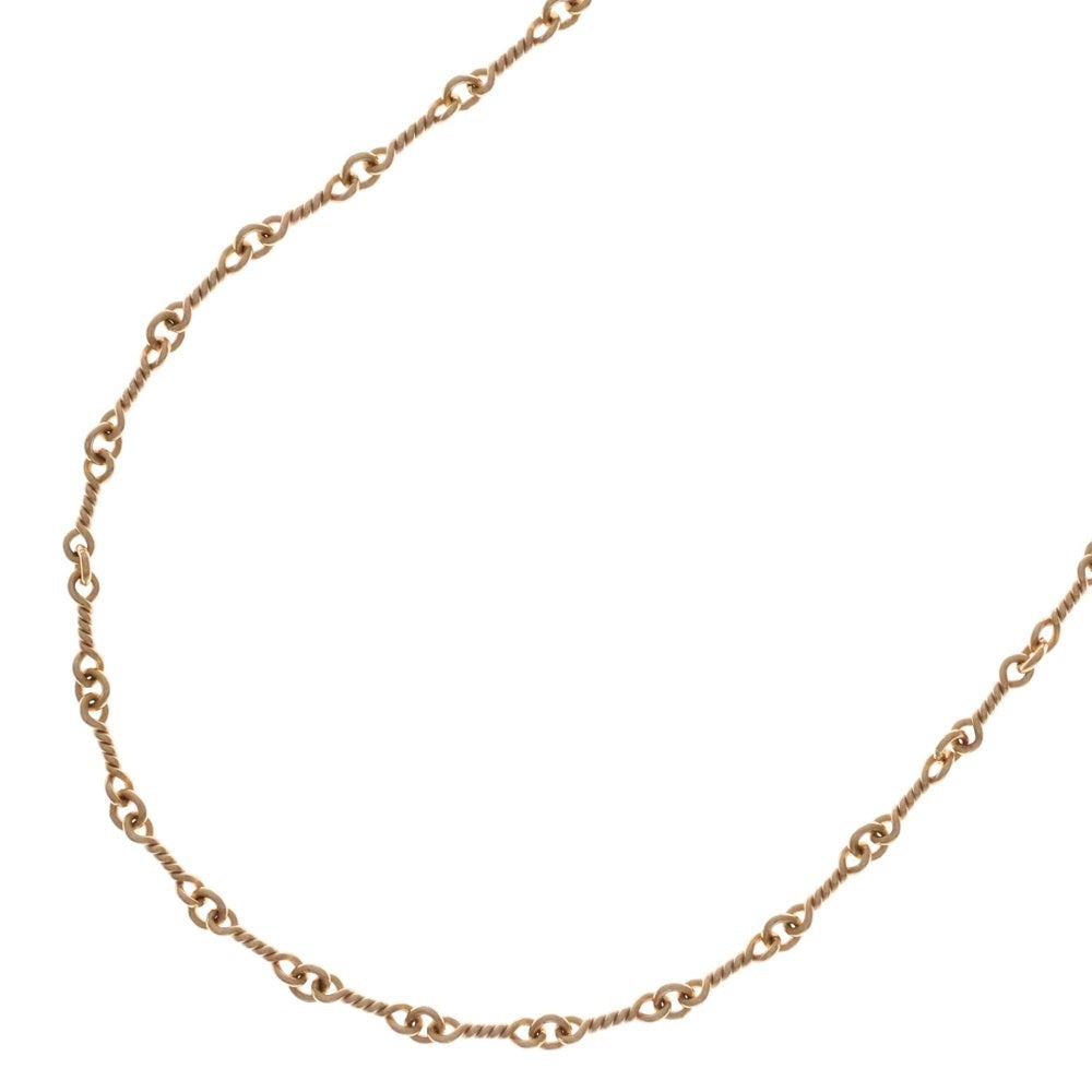CHROME HEARTS(クロムハーツ) 22K NECKCHAIN T16 ツイストチェーンネックレス 16inch ゴールド BCA013
