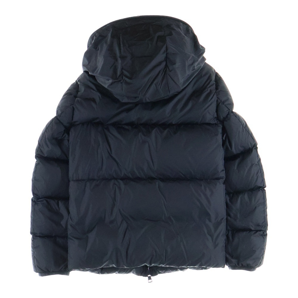 MONCLER(モンクレール) 19AW MONTCLA モンクラー ロゴ刺繍 ラバーワッペン フーデッド ジップアップ ダウンジャケット ブラック E20914194385 C0300