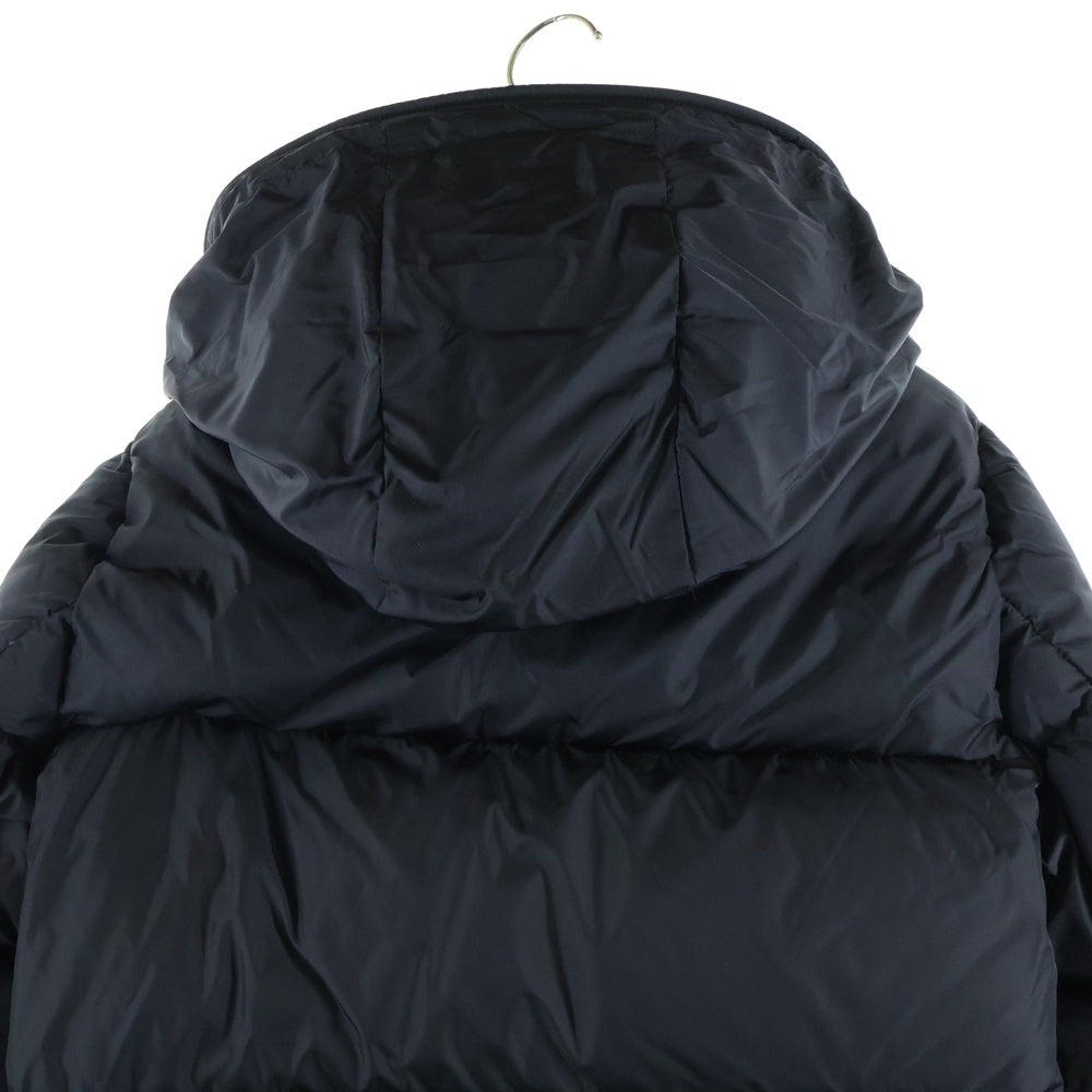 MONCLER(モンクレール) 19AW MONTCLA モンクラー ロゴ刺繍 ラバーワッペン フーデッド ジップアップ ダウンジャケット ブラック E20914194385 C0300