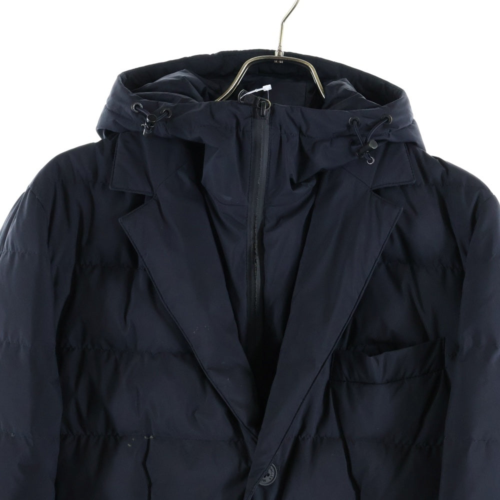 MONCLER(モンクレール) VERNOUX GIUBBOTTO ヴェルヌ レイヤードフーデッドダウンジャケット ブラック D20913091780