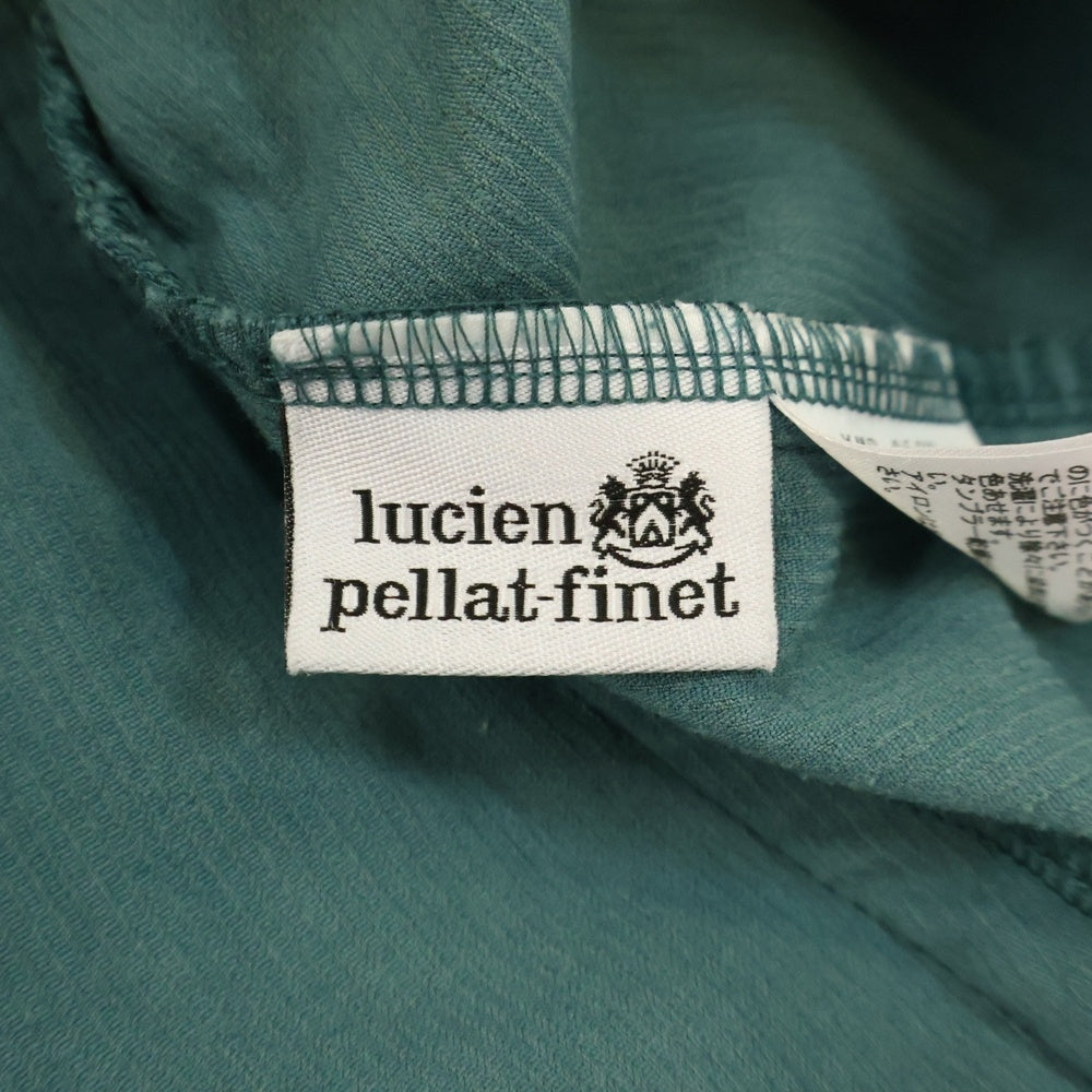 lucien pellat-finet(ルシアンペラフィネ) HAVANAロゴ フロントジップ コーデュロイジャケット グリーン YMP-952H