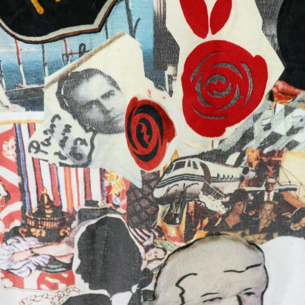 FENDI(フェンディ) 17AWカールコラージュ ワッペン/プリント 半袖Tシャツ カットソー ホワイト FY0894A9IQ