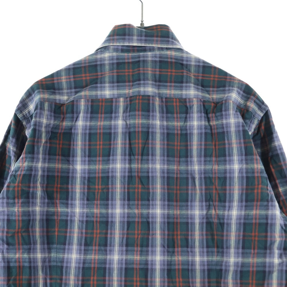 LARDINI(ラルディーニ) IMCIRO チェック柄 ドレス長袖シャツ ダークグレー