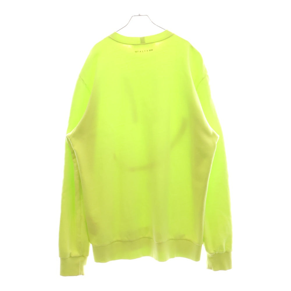 1017 ALYX 9SM(アリクス) × NUBIAN EXCLUSIVE COLLECTION SMILE GRAPHIC CREWNECK ヌビアン コレクション スマイルプリント クルーネックスウェットトレーナー イエロー