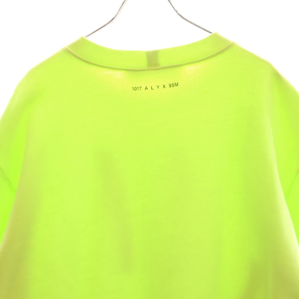 1017 ALYX 9SM(アリクス) × NUBIAN EXCLUSIVE COLLECTION SMILE GRAPHIC CREWNECK ヌビアン コレクション スマイルプリント クルーネックスウェットトレーナー イエロー