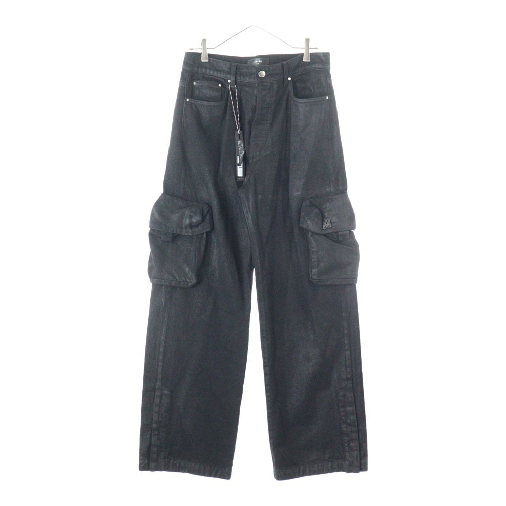 AMIRI(アミリ) Wax M65 BAGGY CARGO ワックス加工 M65 バギー カーゴパンツ ブラック
