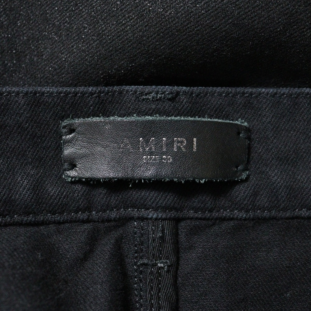 AMIRI(アミリ) Wax M65 BAGGY CARGO ワックス加工 M65 バギー カーゴパンツ ブラック