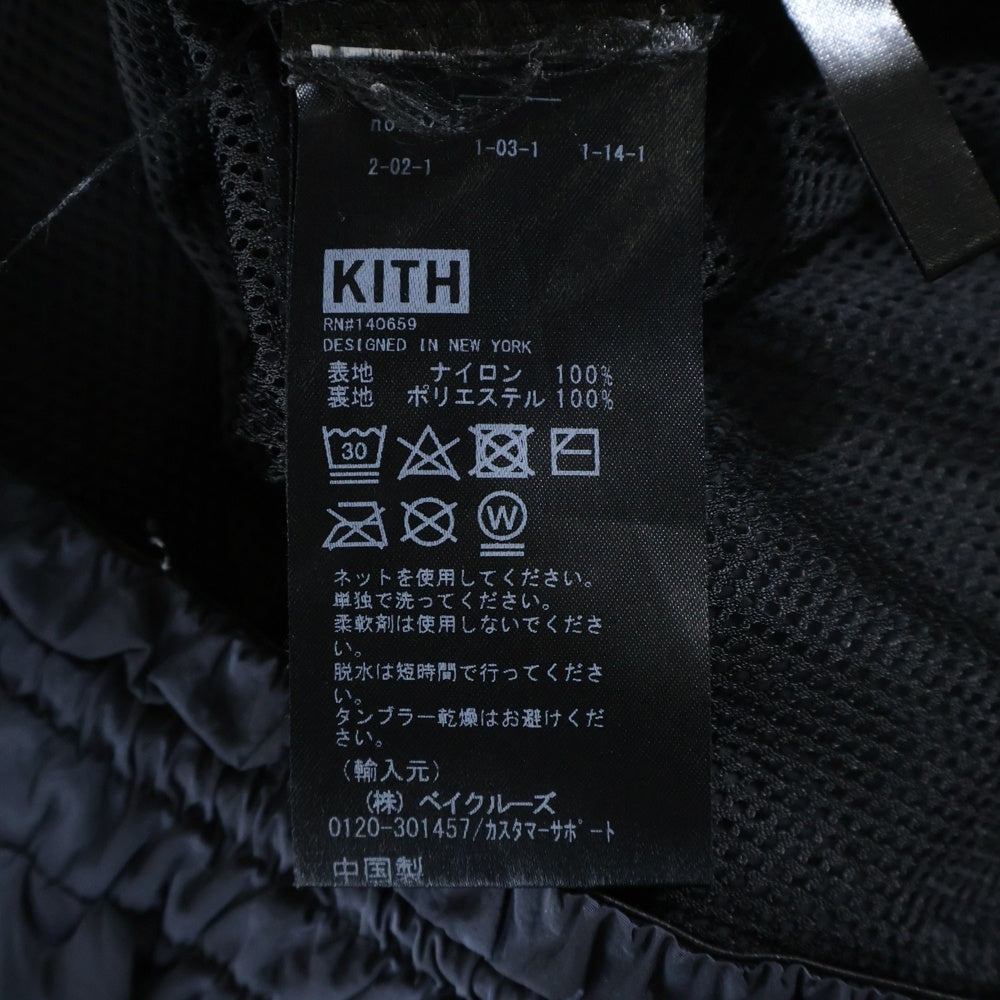 KITH(キス) ナイロンカーゴショーツ ブラック KHM060192